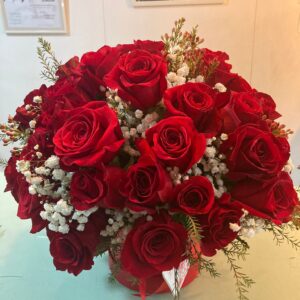 Caixa Rosas Vermelhas